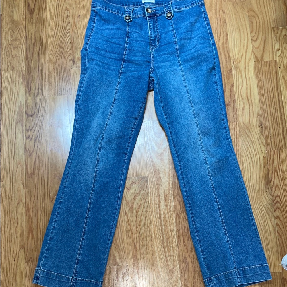 Laura Ashley Blue Flare Jeans